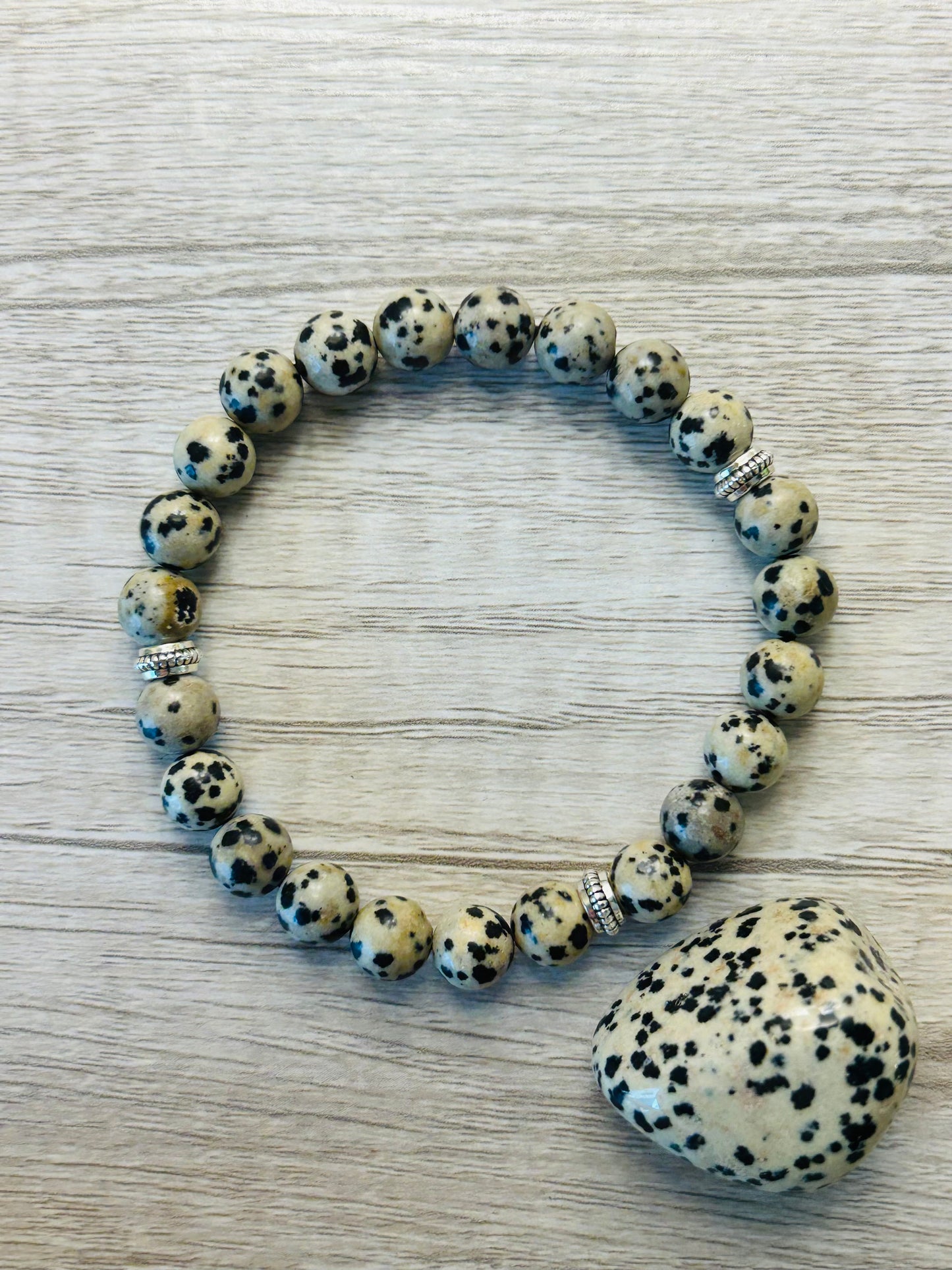 Dalmatian Jasper Crystal Healing Bracelet