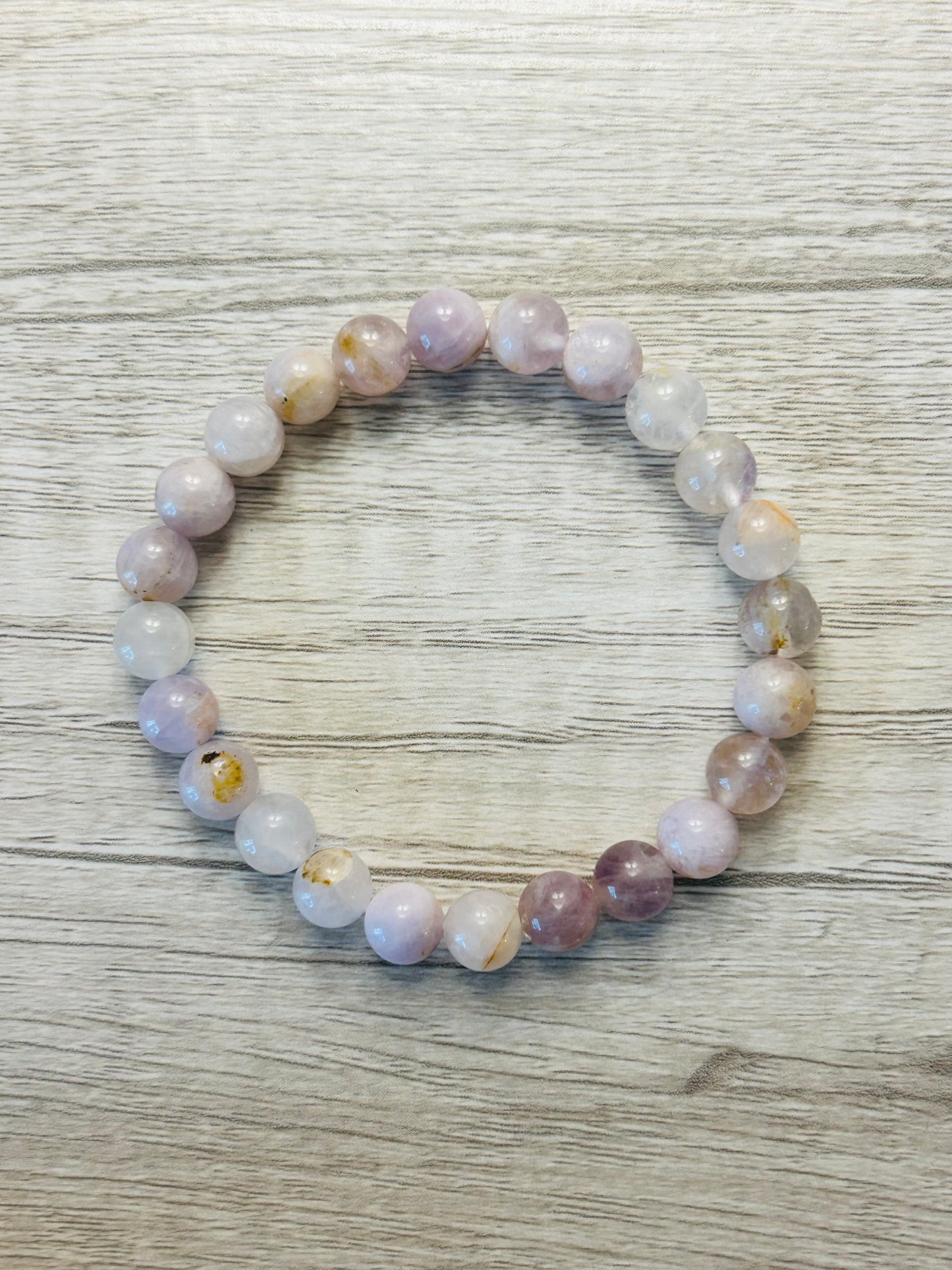Lavender Amethyst Crystal Healing Bracelet