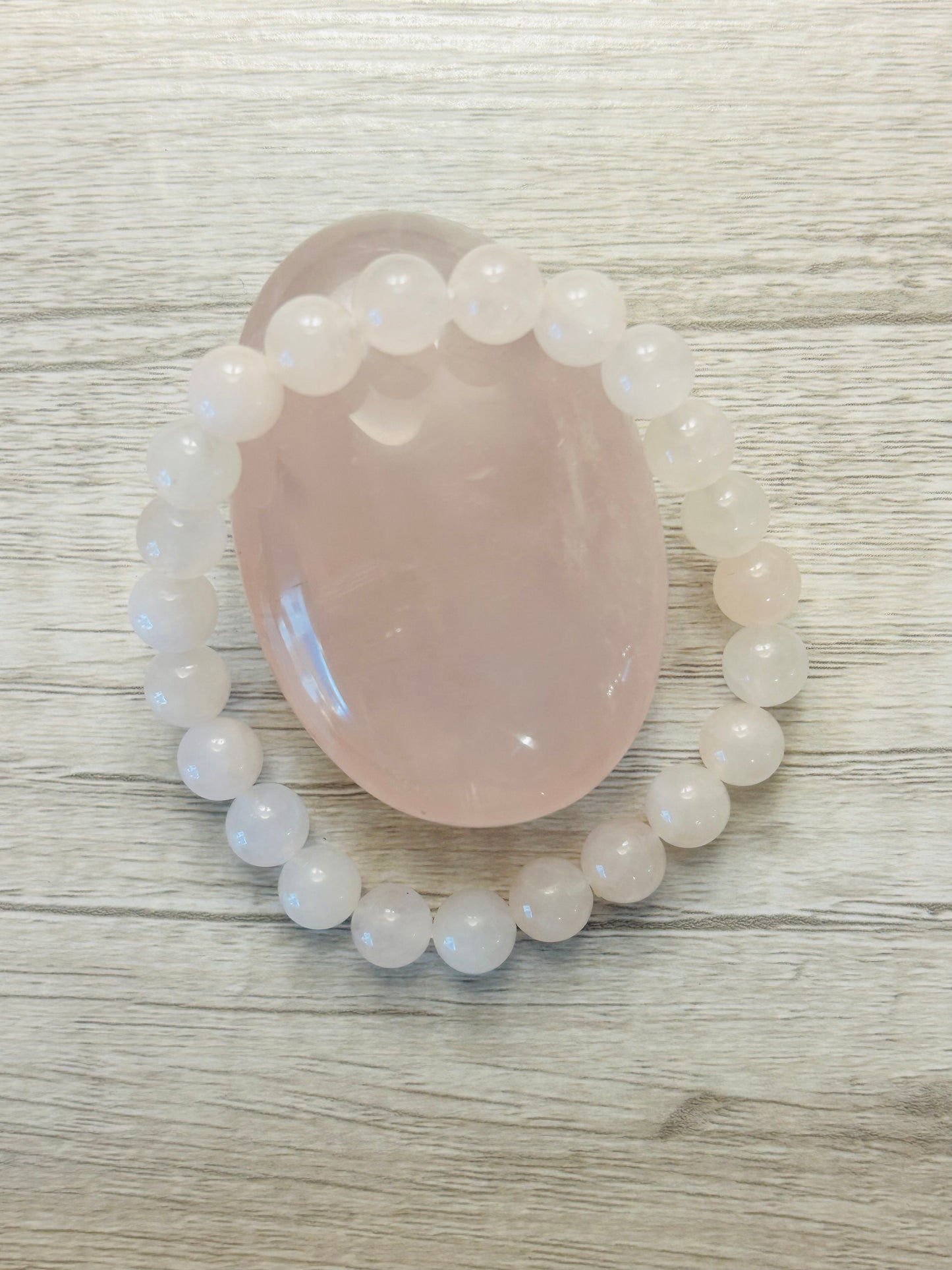 Rose Quartz Crystal Healing Bracelet