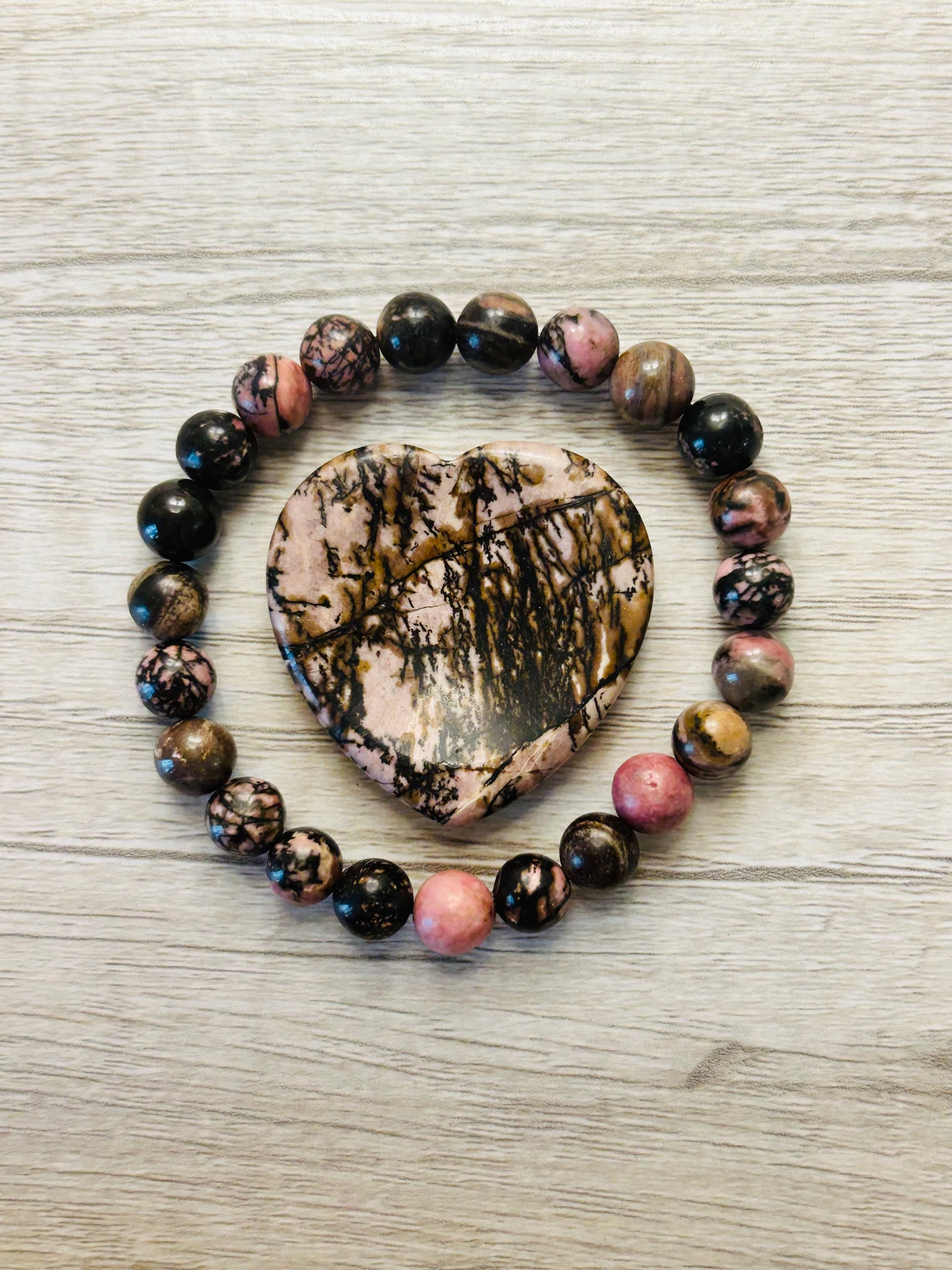 Rhodonite Crystal Healing Bracelet