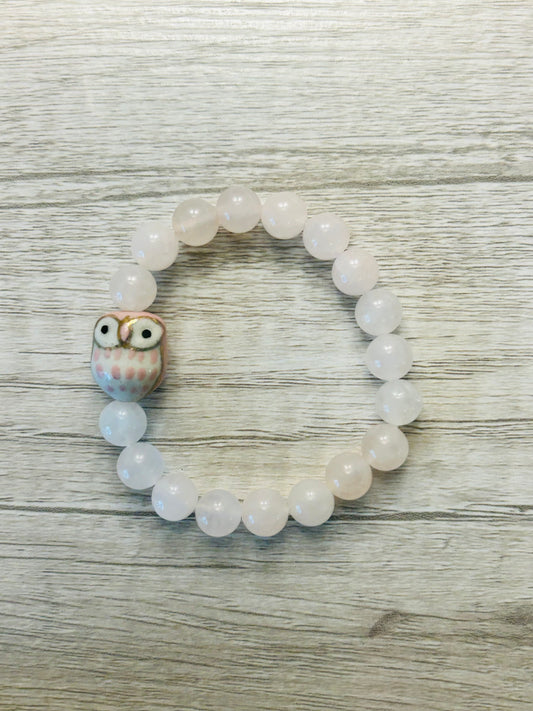 Rose Quartz Kids Crystal Healing Bracelet